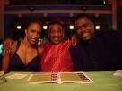 Miss Jamaica UK Judges (l-r) Tasha Danvers, Winston McKenzie, Garth Dallas